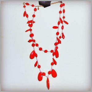 Orange Joan Rivers Vintage Necklace